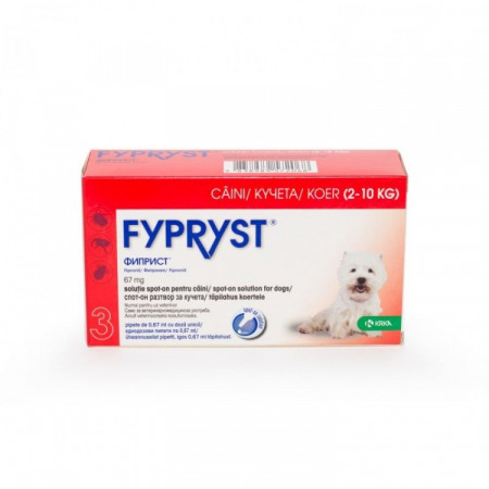 Pipeta deparazitare externa Fypryst Dog S 2-10kg
