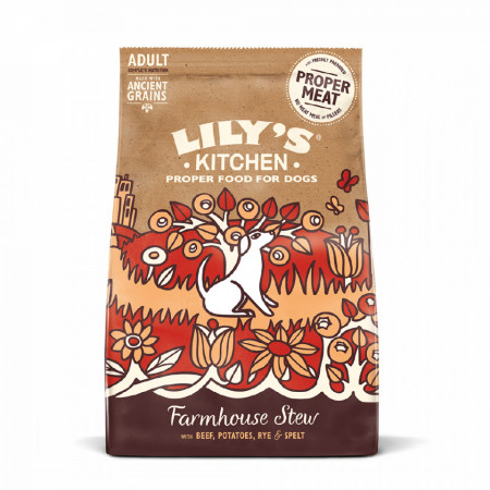 Lily's Kitchen, hrana uscata pentru caini adulti, cu vita si legume 1kg