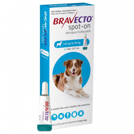 Pipeta deparazitare externa caini Bravecto Spot On 20-40 kg