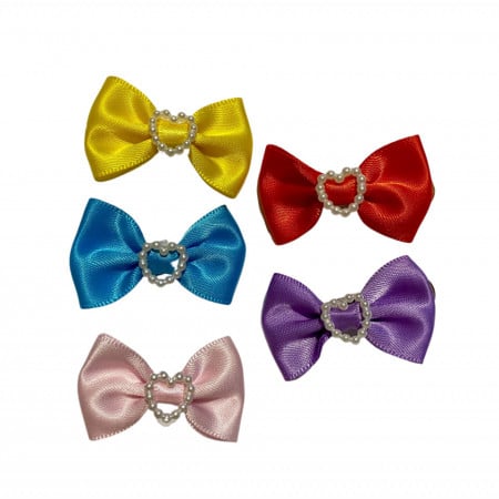 Set 5 fundite colorate cu clips Elsa pentru caini