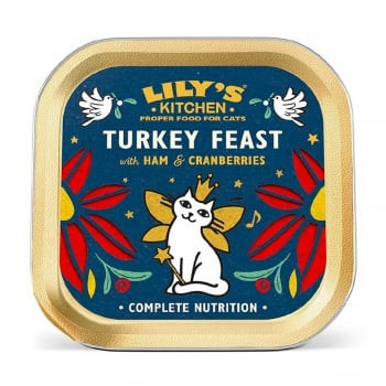 Hrana umeda Lily's Kitchen, Christmas Festive Turkey & Cranberries 85g, pentru pisici