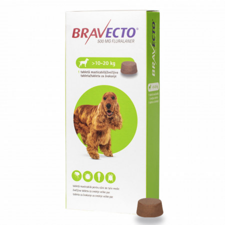 Tableta deparazitare externa Bravecto caini 10-20kg