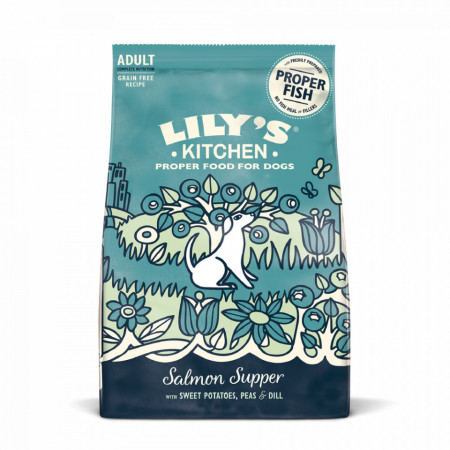 Lilys Kitchen for Dogs Salmon Supper Adult Dry Food 1kg
