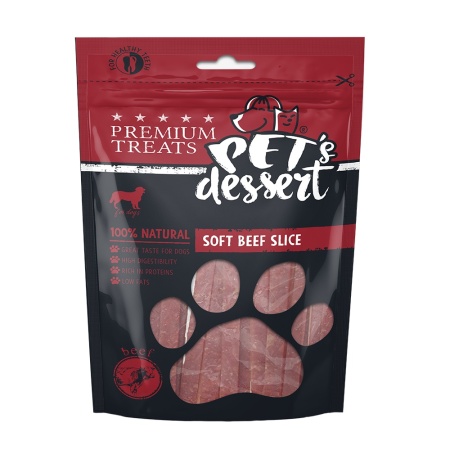 Recompense PET'S DESSERT Soft Beef Slice 80g
