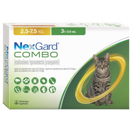 Pipeta deparazitare interna externa Nexgard Cat L 2.5kg - 7.5kg