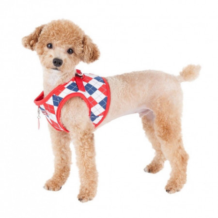 Ham caini Puppia Argyle B reglabil