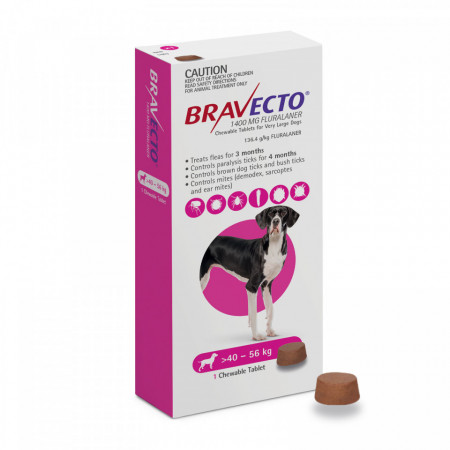 Tableta deparazitare externa Bravecto caini 40-56kg