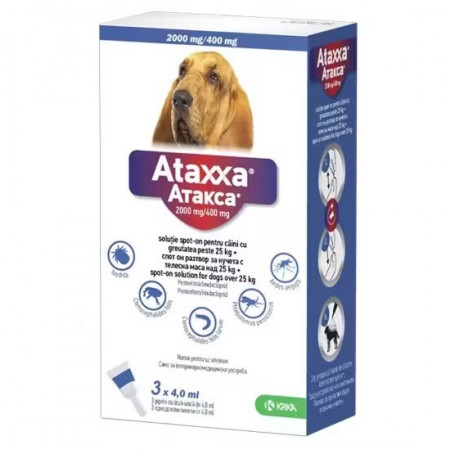 Pipeta antiparazitara Ataxxa Dog XL 25-40kg