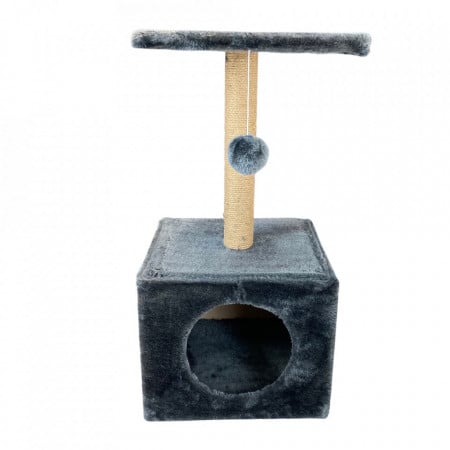 Sisal cub cu platforma gri inchis