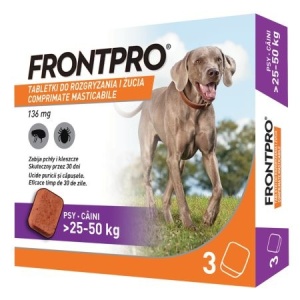 1 x FRONTPRO XL 25-50kg (1 comprimat 136mg)
