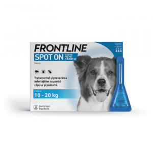 1x Pipeta deparazitare externa FRONTLINE Spot On M caine 10-20kg