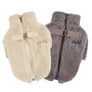 Haina caini Olchi Fluffy Zip-UP OAZD-JM6857