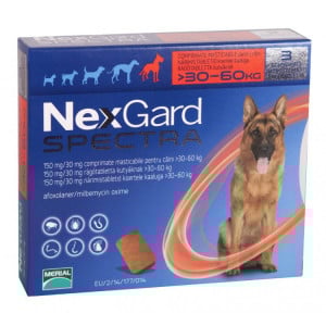 Nexgard Spectra XL comprimat caini 30-60kg