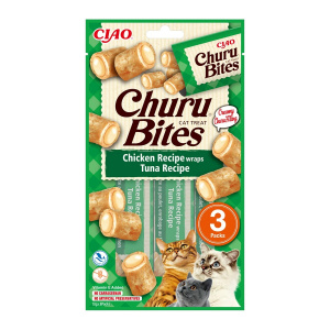 Recompense pentru pisici Churu Cat Bites Chicken Tuna 10g x 3packs