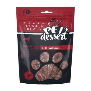 Recompense PET'S DESSERT Beef Sausage 80g