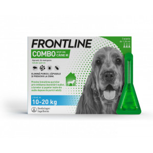 1x Frontline Caine M 10-20kg pipeta antiparazitara caini