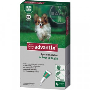 4x Advantix <4kg pipete antiparazitare caini - Img 2