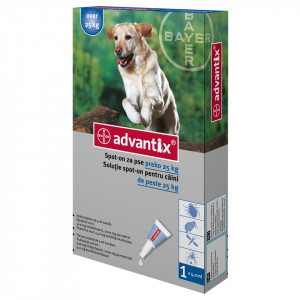 1x Advantix 25-40kg pipeta antiparazitara caini - Img 2