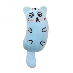Jucarie PP catnip pentru pisici - Soricel bleu 16cm