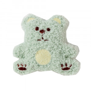 Jucarie PP catnip pentru pisici - Urs pufos bleu 10cm