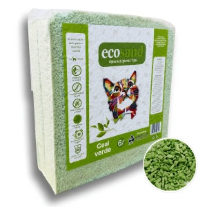 Nisip tofu pisici Ecosand MICRO ceai verde - litiere automate 6L