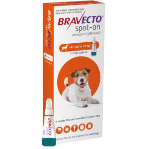Pipeta deparazitare externa caini Bravecto Spot On 4.5-10 kg