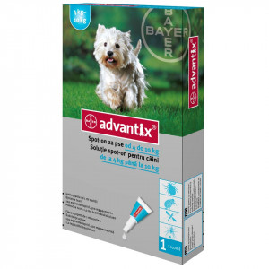 4x Advantix 4-10kg pipete antiparazitare caini - Img 2