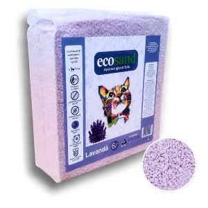 Nisip tofu pisici Ecosand MICRO lavanda- litiere automate 6L