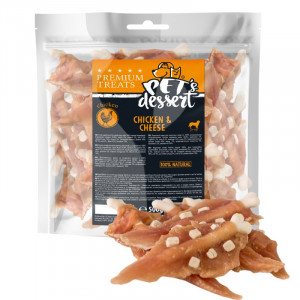 Recompense PET'S DESSERT CHICKEN CHEESE - 500 GR