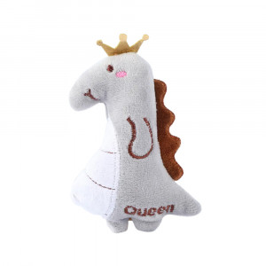 Jucarie PP catnip pentru pisici - Dinozaur gri plus 11.5cm