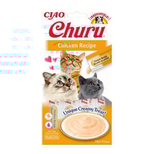 Recompense pentru pisici Churu Cat Chicken Creamy 14g x 4 tubes