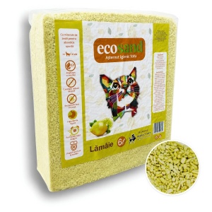 Nisip tofu pisici Ecosand MICRO lamaie - litiere automate 6L