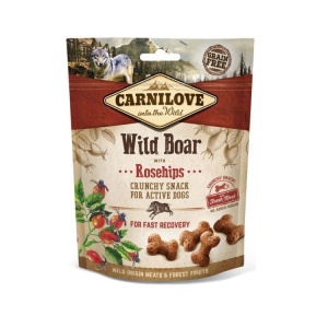 Recompense caini Carnilove Crunchy Snack Wild Boar with Rosehips 200g