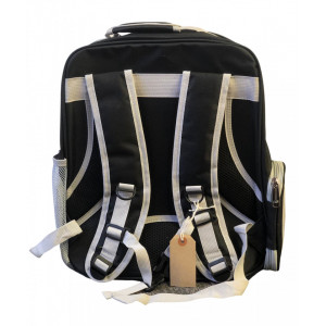 Rucsac Hublou model Caine Unicorn rectangular negru pentru pisici - Img 3