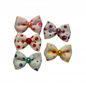 Set 5 fundite colorate cu clips Lily pentru caini