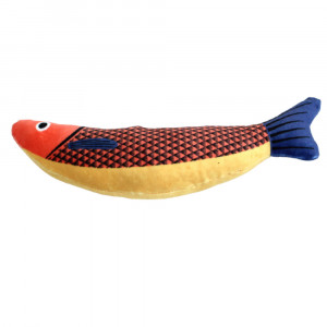 Jucarie PP catnip pentru pisici - Peste portocaliu 24cm
