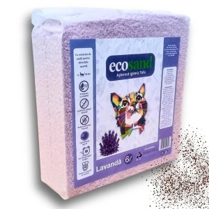 Nisip tofu pisici Ecosand MICRO lavanda- litiere automate 6L