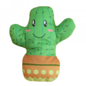 Jucarie PP catnip pentru pisici - Cactus verde 13cm