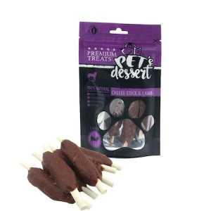 Recompense PET'S DESSERT CHEESE STICK & LAMB 80g
