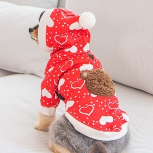 Haina caini Puppia Fuzzy Bear PAWD-TS1972