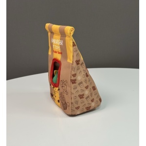 Jucarie interactiva - Punga hamburger Pet Toys 25 cm - Img 3