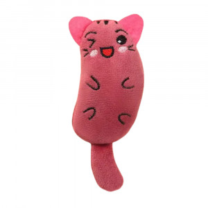 Jucarie PP catnip pentru pisici - Soricel roz 16cm