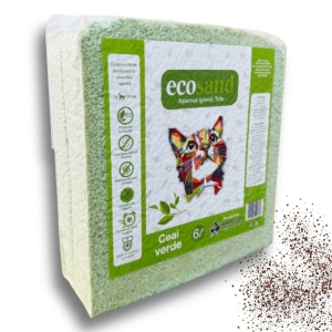 Nisip tofu pisici Ecosand MICRO ceai verde - litiere automate 6L