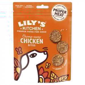 Recompense pentru caini Lily's Kitchen Chomp-away Chicken Bites 70g