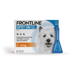 1x Pipeta deparazitare externa FRONTLINE Spot On S caine 2-10kg