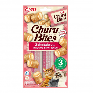 Recompense pentru pisici Churu Cat Bites Tuna & Salmon 10g x 3packs