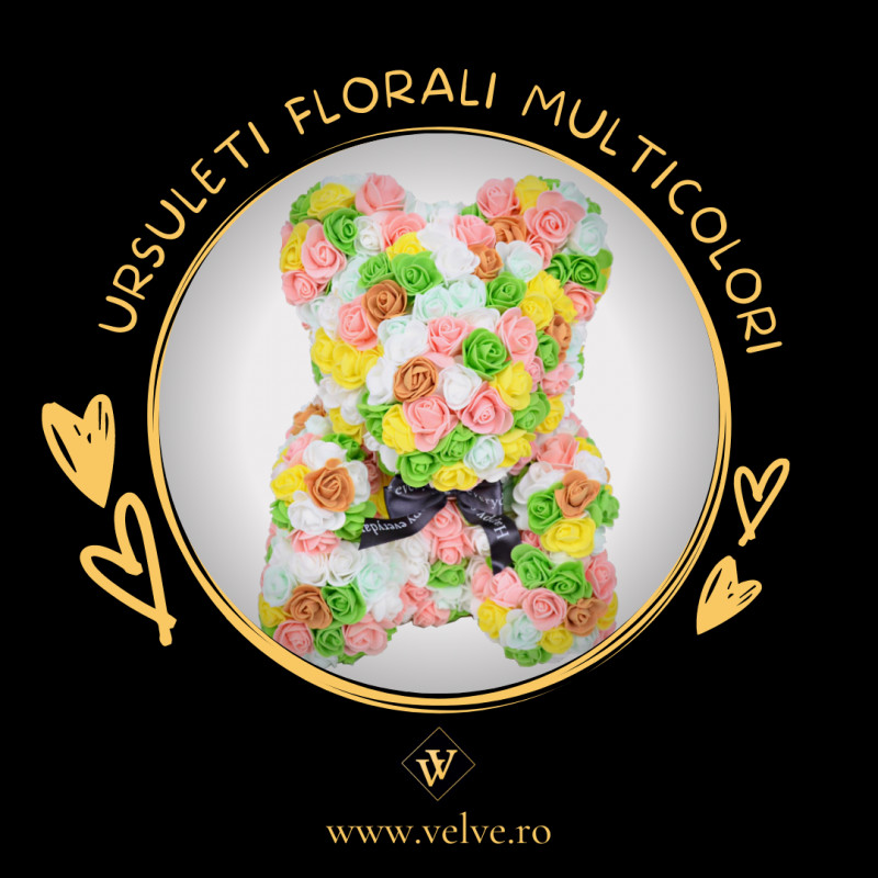 Ursuletii multicolori din trandafiri de sapun – o idee de cadou adorabila