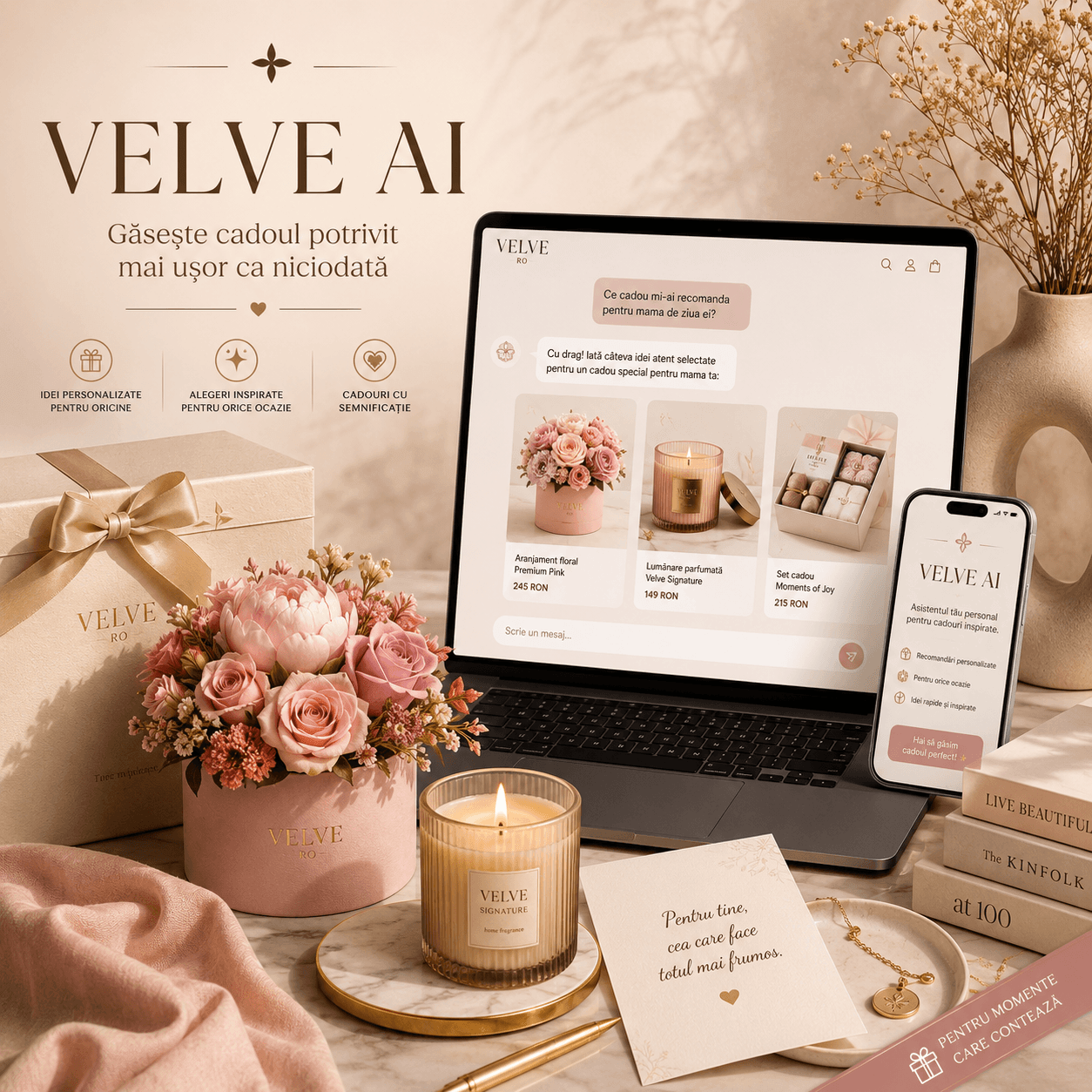Cum găsești cadoul potrivit cu VELVE AI: recomandări personalizate, simplu și rapid