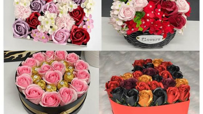 Aranjamentele din trandafiri de sapun - o idee  de cadou potrivita pentru o multime de ocazii