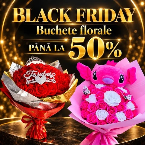 Black Friday VELVE: buchete florale cu reduceri de până la 50%